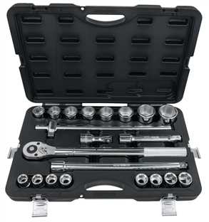 COFFRET DE DOUILLES 3/4" - 21 PIECES