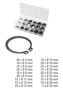CIRCLIPS EXTERIEURS BOITE 300P 3-32MM