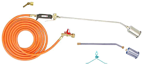 FLAMBARD PROPANE 20M COMPLET (2 Lances, 2 tuyères, détendeur, tuyau)