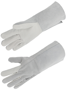 GANT CUIR FLEUR CROUTE 35CM MANCHETTE 15CM T10