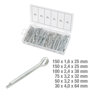 ASSORTIMENT GOUPILLES FENDUES 55PCS - 1,6-4MM