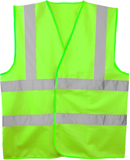 GILET SIGNALISATION VERT FLUO CL 2 XL