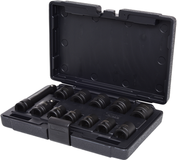 JEU DE DOUILLES A CHOC 1/2" - 12pcs