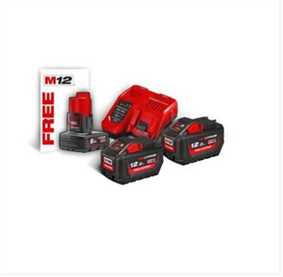 PACK M18 HNRG-122 - 2 batteries 18V 12.0 Ah Ht Rendement +chargeur