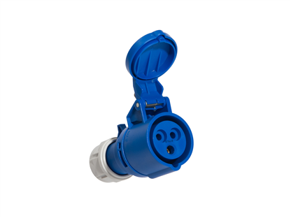 PROLONGATEUR PRISE FEMELLE 220V 2P+T P17 BLEUE 16A
