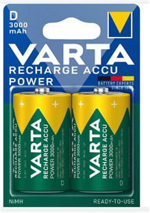 PILES VARTA ACCU RECHARGEABLE LR20 D - BLISTER 2PCS
