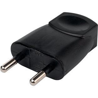 PRISE ELECTRIQUE PLASTIQUE MALE SIMPLE 220V 2P