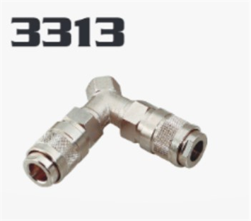 RACCORD Y PNEUMATIQUE FEMELLE 1/4 - 2 COUPLEURS RAPIDES