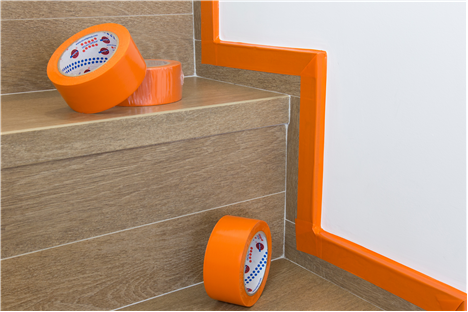 RUBAN ADHESIF PVC PLASTIFIE ORANGE 33M - 50MM