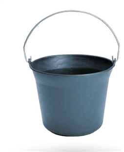 SEAU PLASTIQUE NOIR 11L