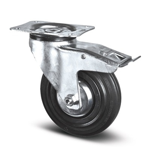 ROUE PIVOTANTE AVEC FREIN