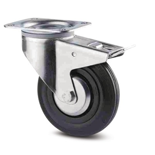 ROUE PIVOTANTE AVEC FREIN