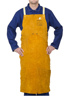 Tablier Golden Brown croûte bovin Lg.91cm