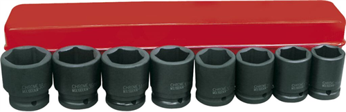 COFFRET DE 8 DOUILLES 3/4"  21 -41 MM