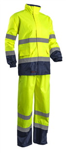 ENSEMBLE DE PLUIE HAUTE VISIBILITE JAUNE