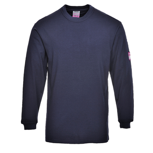 Tee-Shirt manches longues Flamme résistant et antistatique Bleu Marine