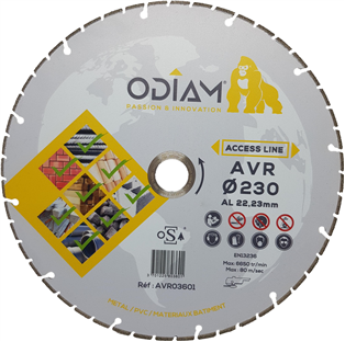DISQUE A TRONCONNER MULTIMATERIAUX DIAMANT AVR