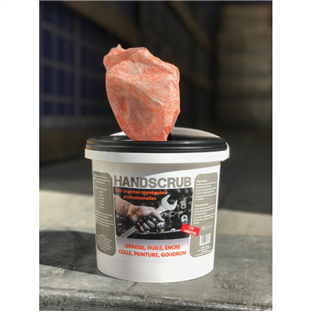 SEAU DE 100 LINGETTES DEGRAISSANTES MAIN IMPREGNEES ABRASIVES