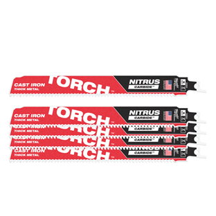 5 LAMES DE SCIE SABRE - METAL -NITRUS TCT TORCH
