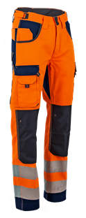 PANTALON HV LMA POLARISATION ORANGE FLUO/ MARINE