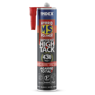 MASTIC COLLE HYBRID POLYMER  HIGH TACK BLANC 430Kg/cm²