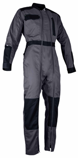 COMBINAISON CHLORE 2 ZIPS BICOLORE GRIS/NOIR