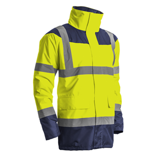 PARKA MATELASSEE Haute Visibilité KETA Jaune FLUO/Marine
