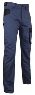 PANTALON BICOLORE ETINCELLE BLEU/NOIR