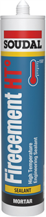 MASTIC HT REFRACTAIRE FIRECEMENT 1500°C NOIR 310ml
