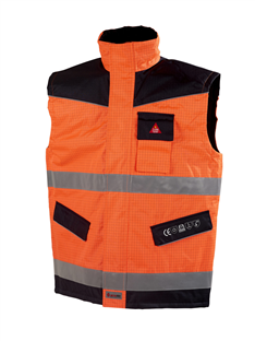 GILET sans manches  Multirisques Premium BOSTON Orange FLUO/Marine