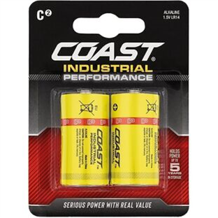 PILES COAST INDUSTRIAL ALCALINE LR14 C - BLISTER 2PCS