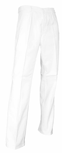 PANTALON PINCEAU 100% COTON BLANC