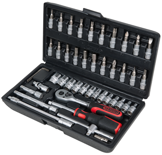 COFFRET DOUILLES 1/4" KS ECO 46PCS