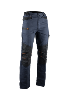 PANTALON 100% COTON CALAMINE MARINE/NOIR