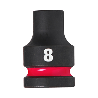 DOUILLE CHOC SHOCKWAVE CARRE 1/2 HEX COURTE MILWAUKEE