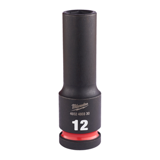 DOUILLE CHOC SHOCKWAVE CARRE 1/2 HEX COURTE MILWAUKEE