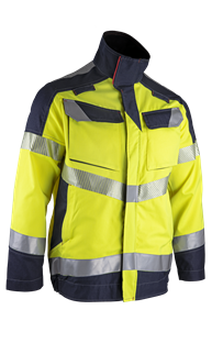 VESTE MULTIRISQUE - AUTHENTIC RANGE HV LMA CESIUM JAUNE FLUO/MARINE