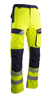 PANTALON MULTIRISQUE - AUTHENTIC RANGE HV LMA HELIUM JAUNE FLUO/ MARINE