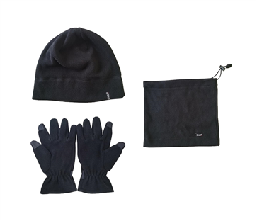 KIT HIVER POLAIRE ARTIC: 1 BONNET + 1 CACHE COU + 1 PAIRE GANTS
