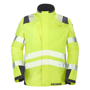 SOFTSHELL MULTIRISQUE TEIDE JAUNE FLUO/MARINE