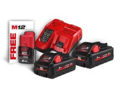 PACK M18 HNRG-302 - 2 batteries 18V 3.0 Ah Ht Rendement +chargeur