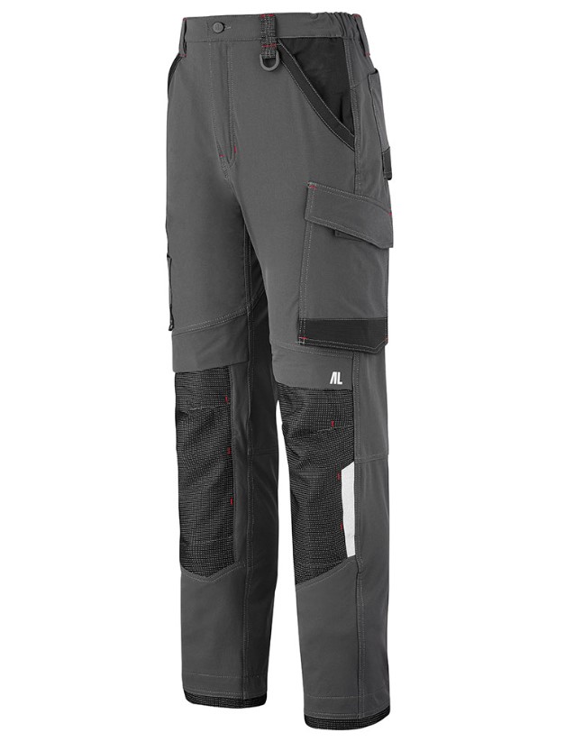 PANTALON RULER STRETCH GRIS/NOIR