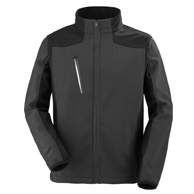 VESTE SOFTSHELL 2EN1 TEREK GRIS/NOIR