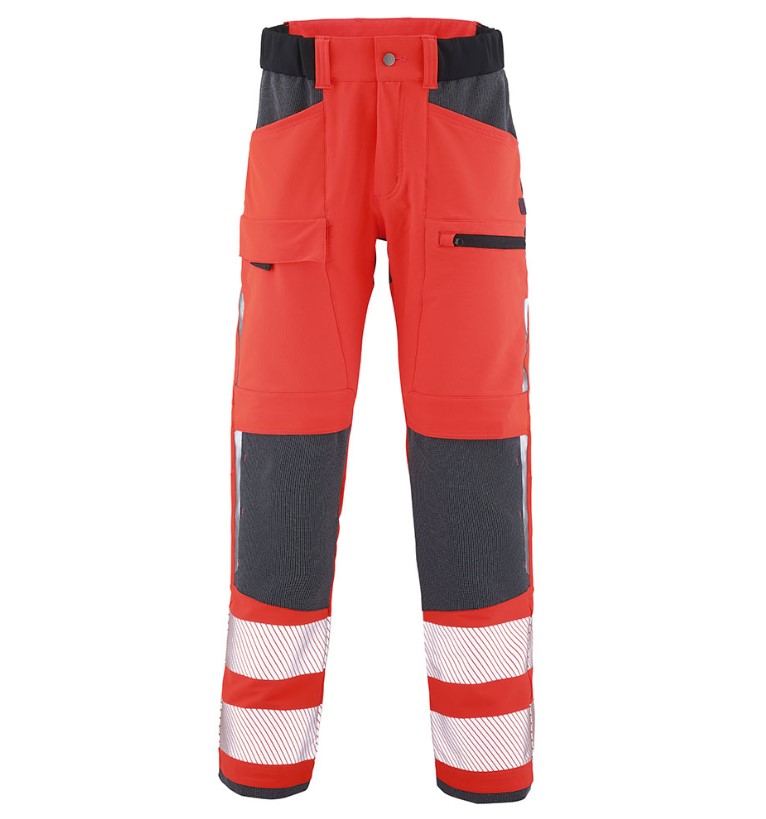 PANTALON STRETCH HV TWIST ROUGE/GRIS