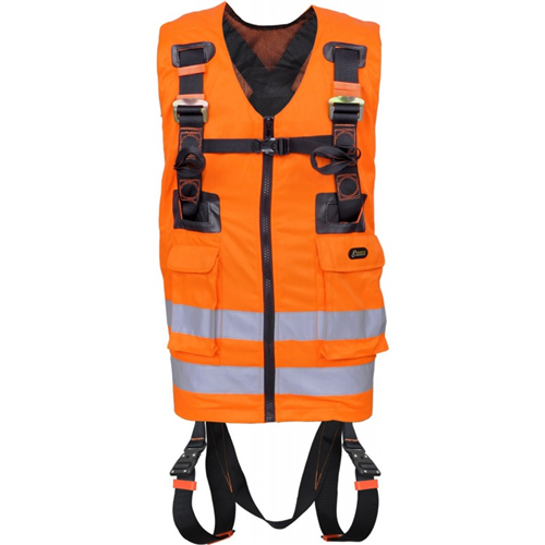 HARNAIS CONFORT REFLEX 2 AVEC GILET HV ORANGE INTEGRE